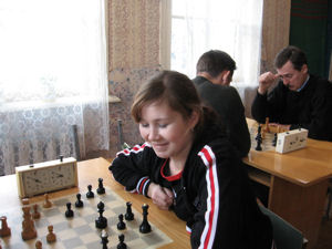 Качайкина Анастасия,2002 год, III место по шахматам в Республике среди девушек до 18 лет